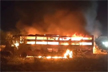 8 killed, 24 injured as bus rams truck, catches fire on Delhi-Mumbai Expressway